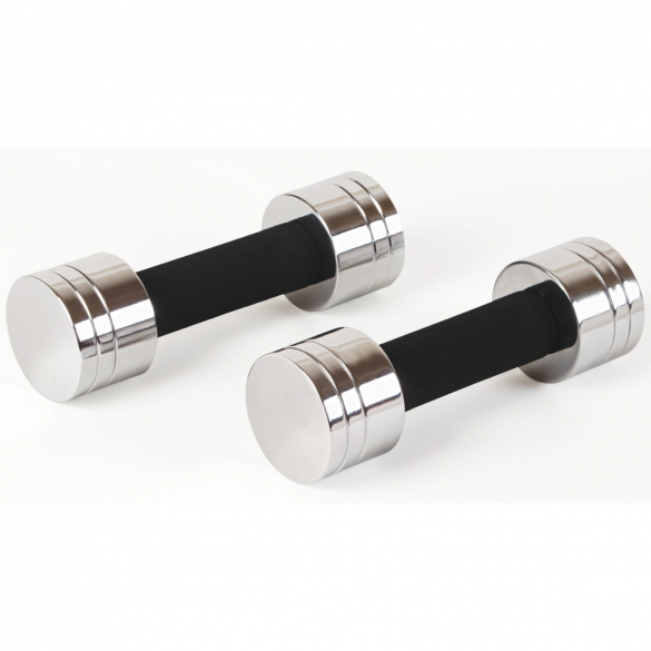Bremshey Chroom Dumbbells met foam handvat 1 kg (14TUSCL116) 14TUSCL116
